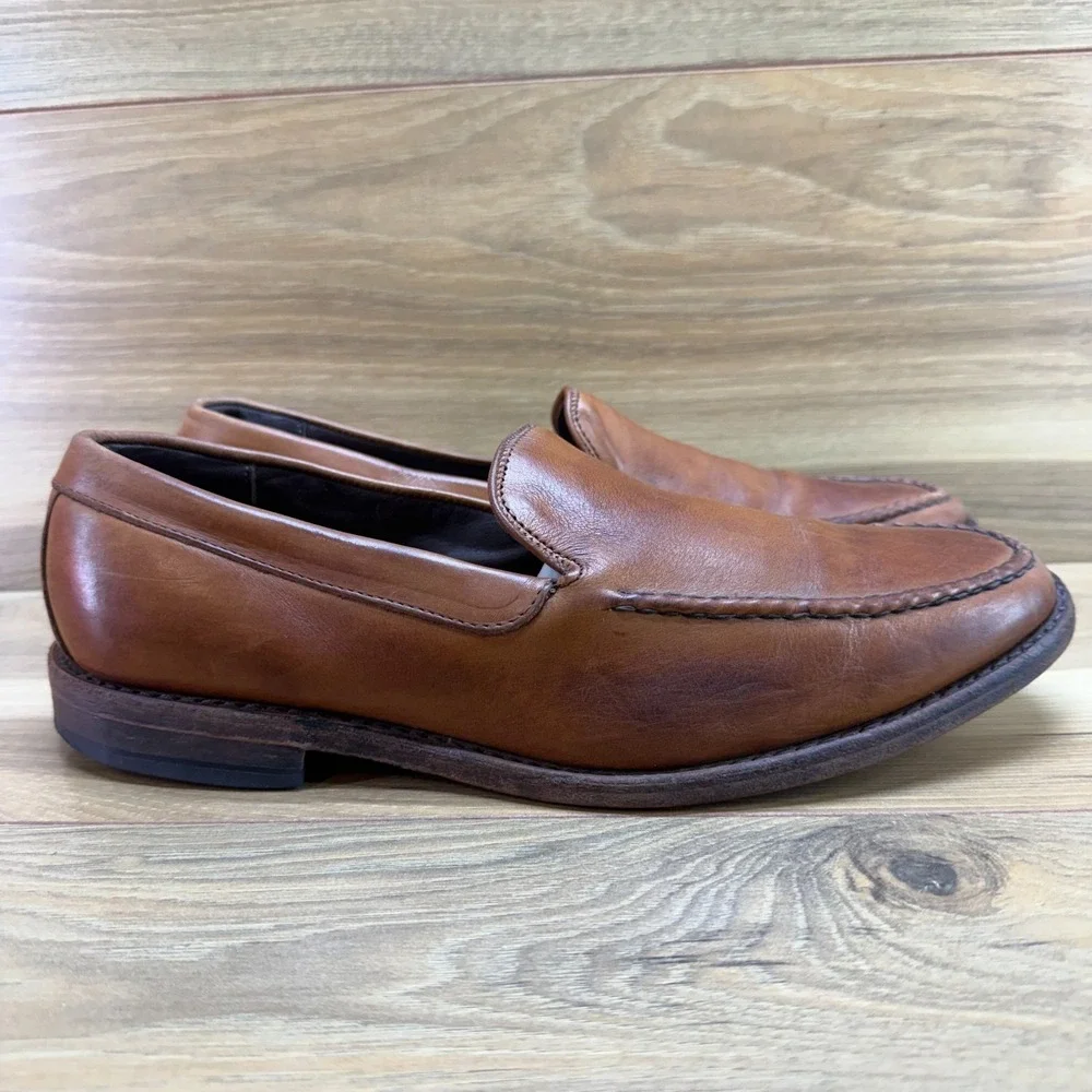 Allen Edmonds Loafer Slip On Mens 9 D Walnut Moc Toe Dress Business Casual